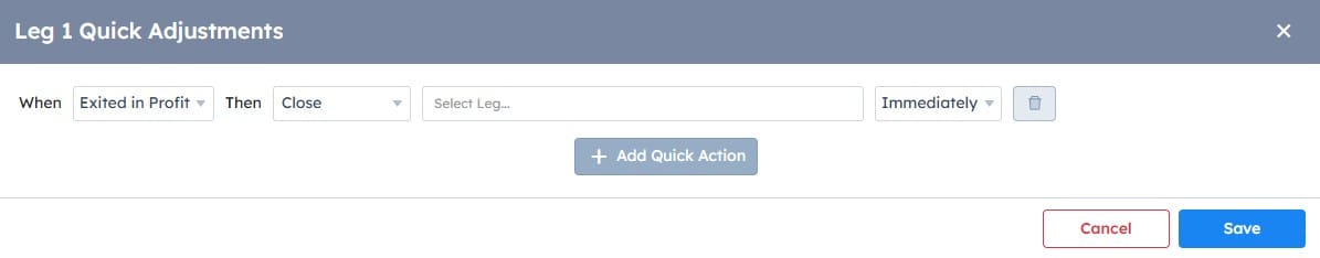 Quick Adjustment for Leg 2