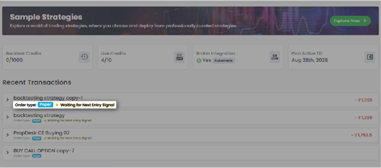 Order Type Badge in QuantMan
