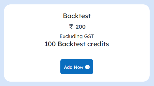 Backtest Credits